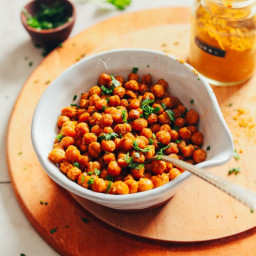 Actually Crispy Baked Chickpeas