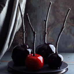 Adam’s Scary Red & Black Candy Apples