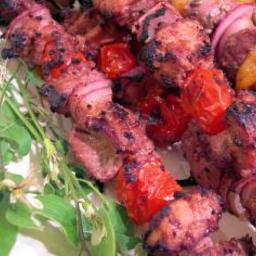 African Apricot Chicken Kebabs