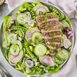 Ahi Tuna Spring Salad {with Asian Vinaigrette}