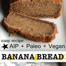 AIP Paleo Banana Bread - Vegan