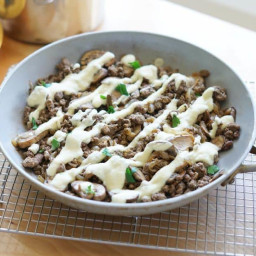 AIP Philly Cheesesteak Skillet (Paleo, GF, Whole30, Low Carb)