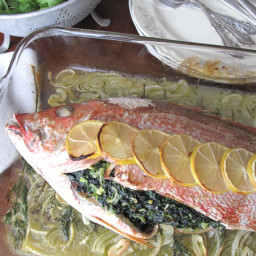 AIP / Provençal Herb Stuffed Whole Fish - French Paleo Recipe