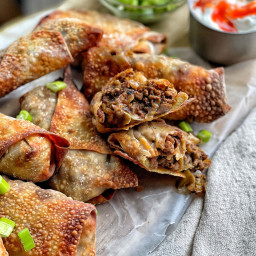 Air Fried Philly Cheesesteak Egg Rolls