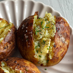 Air Fryer Baked Potato (Microwave first)