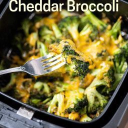 Air Fryer Broccoli Cheese CHEDDAR in 15 min