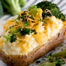 Air Fryer Broccoli & Cheese Potatoes