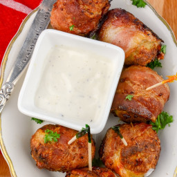 Air Fryer Chicken Bacon Ranch Poppers