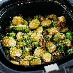 Air Fryer Garlic Parmesan Brussels Sprouts