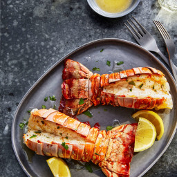 Air Fryer Lobster Tails with Lemon-Garlic Butter