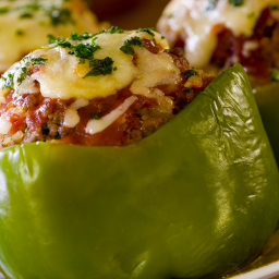 Air Fryer Roasted Stuffed Peppers