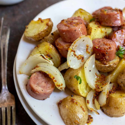 Air Fryer Sausage and Potatoes Dinner