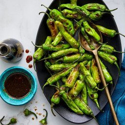 Air Fryer Soy-Ginger Shishito Peppers