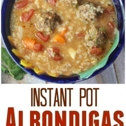 Albondigas (Mexican Meatball Soup) in the Instant Pot