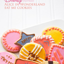 Alice in Wonderland Eat Me Cookies