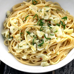 Alice Waters' Spaghetti with Green Garlic Recipe