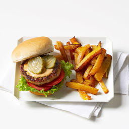 All-American Turkey Burger with Squash Fries