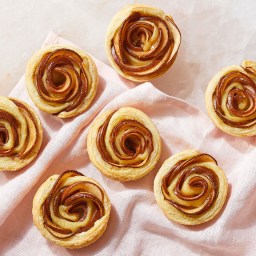 Almond and Pear Rose Tarts