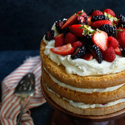 Almond Berry Layer Cake