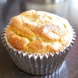 Almond Bread Breakfast Muffin with Pine Nuts