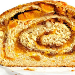 Almond Bread with an Apricot Swirl