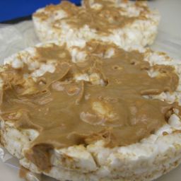 Almond butter rice cakes