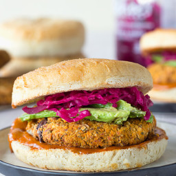 Almond, Carrot and Chickpea Veggie Burgers