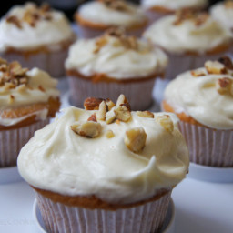 Almond Cupcakes with Cream Cheese Frosting