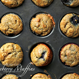 Almond Flour Blueberry Muffins, Egg-Free, Dairy-Free, Gluten-Free