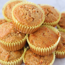Almond Flour Carrot Cake Muffins