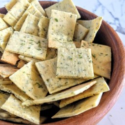 Almond Flour Ranch Flavored Crackers From Scratch