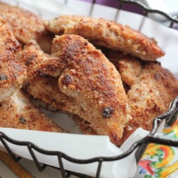 Almond Parmesan Crusted Chicken Tenders