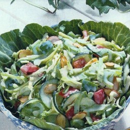 Almond Vegetable Slaw Salad