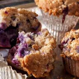 Almond–Whole Wheat Blueberry Muffins