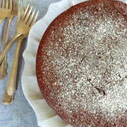 Almost Flourless French Chocolate Cake