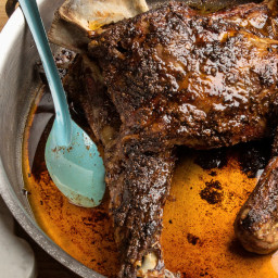 Almost-Spit-Roasted Moroccan Lamb