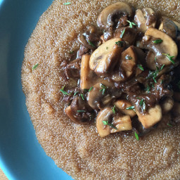 Amaranth Risotto With Mushrooms