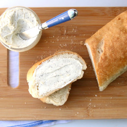Amazing homemade french bread and garlic spread