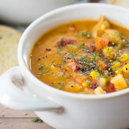 An Easy Recipe For Vegan Vegetable Chowder With Potatoes
