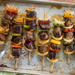 Ancho Chile Beef-and-Vegetable Kabobs