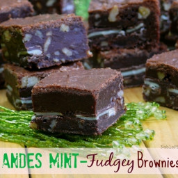 Andes Mint-Fudgey Brownies