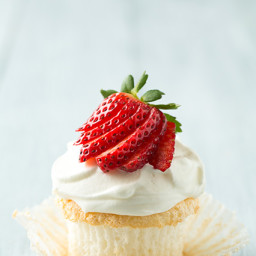 Angel Food Cupcakes with Coconut Frosting