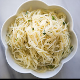 Angel Hair Pasta with Garlic, Herbs, and Parmesan