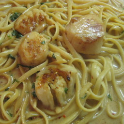 Angel Hair Pasta with Scallop Saute