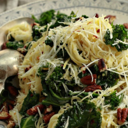 Angel Hair with Lemon, Kale, and Pecans