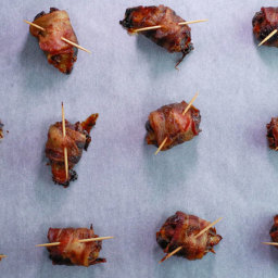 Anne Burrell’s Bacon-Wrapped Dates with Chorizo and Manchego
