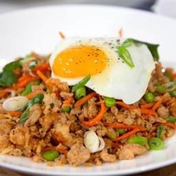 Anne Burrells Turkey Fried Rice with Sunny-Side Up Egg