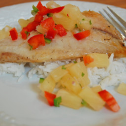 Tropical Tilapia with Coconut Salsa