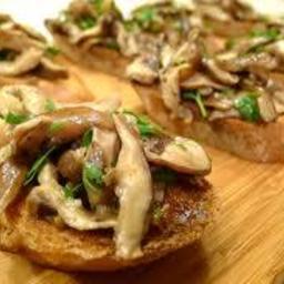 Appetizer - Mushroom and Vanilla Bean Bruschetta