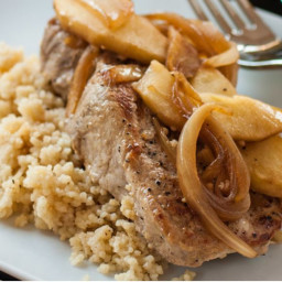 apple adobo pork and couscous